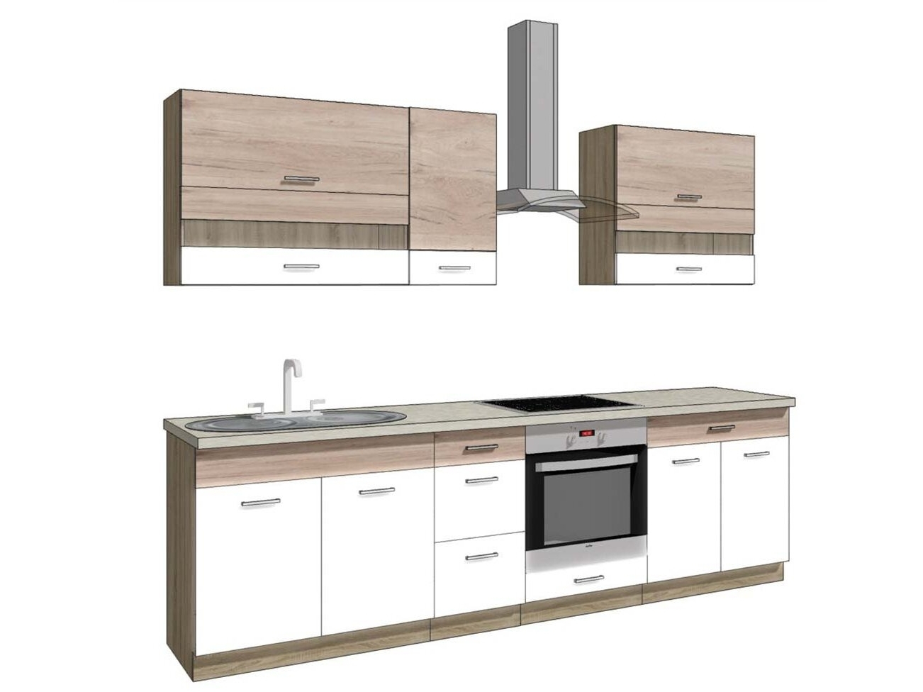 Virtuvės komplektas ECONO A 1