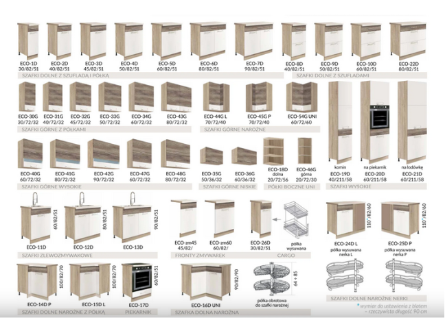 Virtuvės komplektas ECONO C PLUS 6 Virtuvės komplektas ECONO C PLUS 6