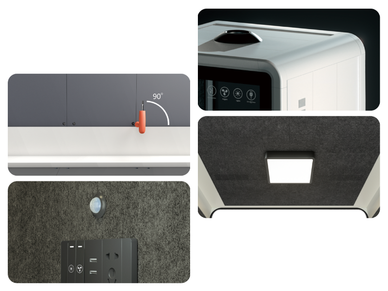 Akustinė kabina Large Booth 6 Akustinė kabina Large Booth 6