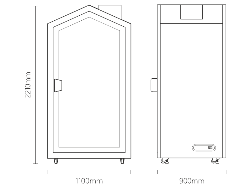Akustinė kabina Monday 12 Akustinė kabina Monday 12