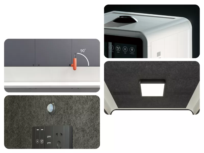 Akustinė kabina Small Booth 7 Akustinė kabina Small Booth 7