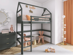 Antresolė lova namelis GLORIA 80x200