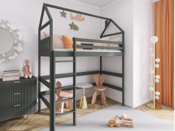 Antresolė lova namelis GLORIA 90x190