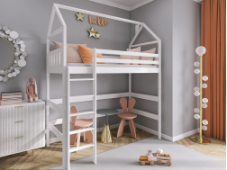 Antresolė lova namelis GLORIA 90x200