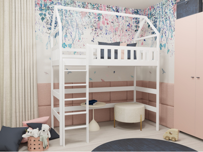 Antresolė lova namelis OTYLIA 80x200 1 Antresolė lova namelis OTYLIA 80x200 1