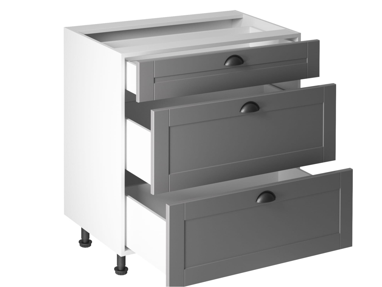 Apatinė spintelė Linea D80S3 1 Apatinė spintelė Linea D80S3 1