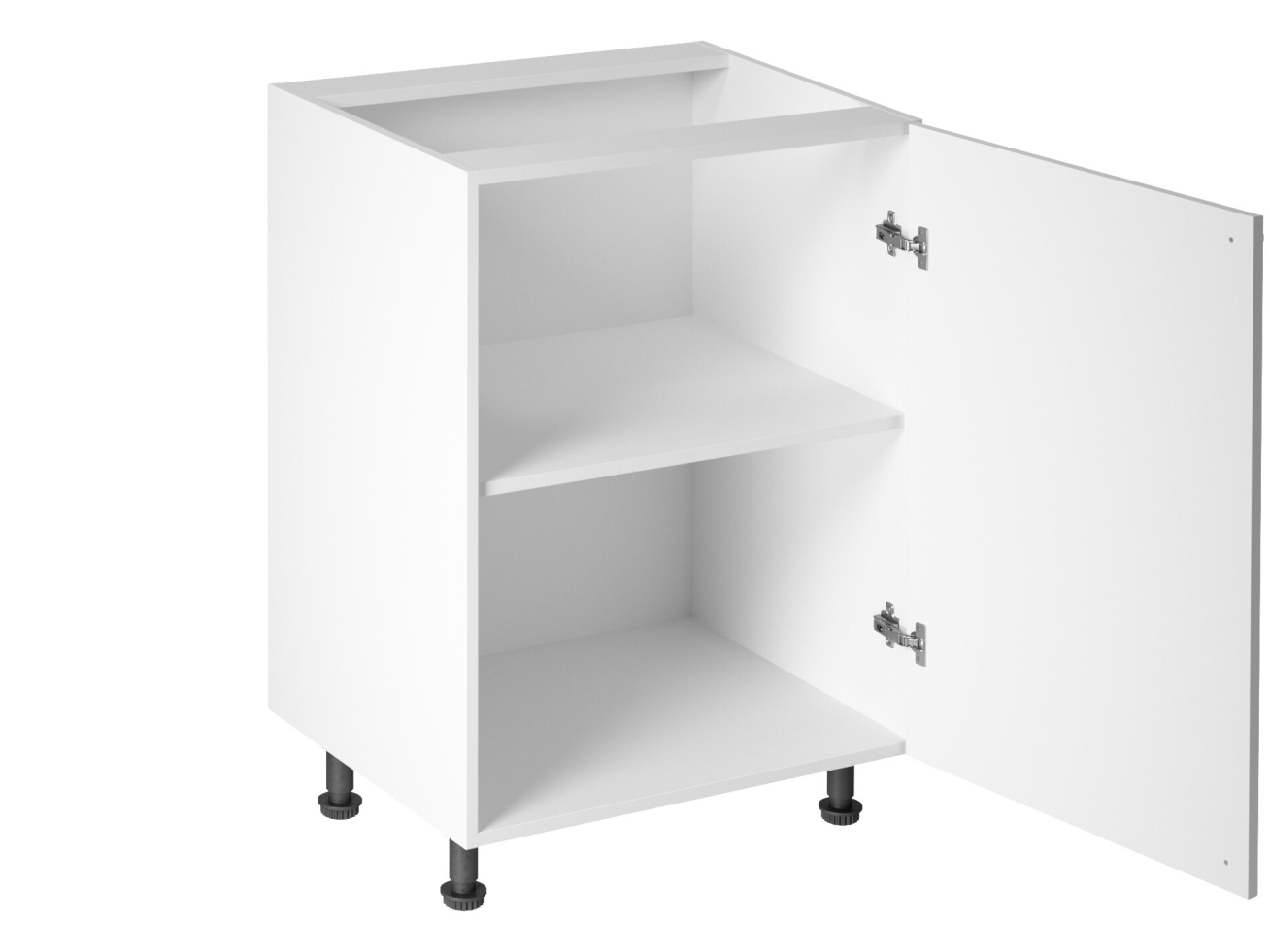 Apatinė vienų durų spintelė Linea D60 1 Apatinė vienų durų spintelė Linea D60 1