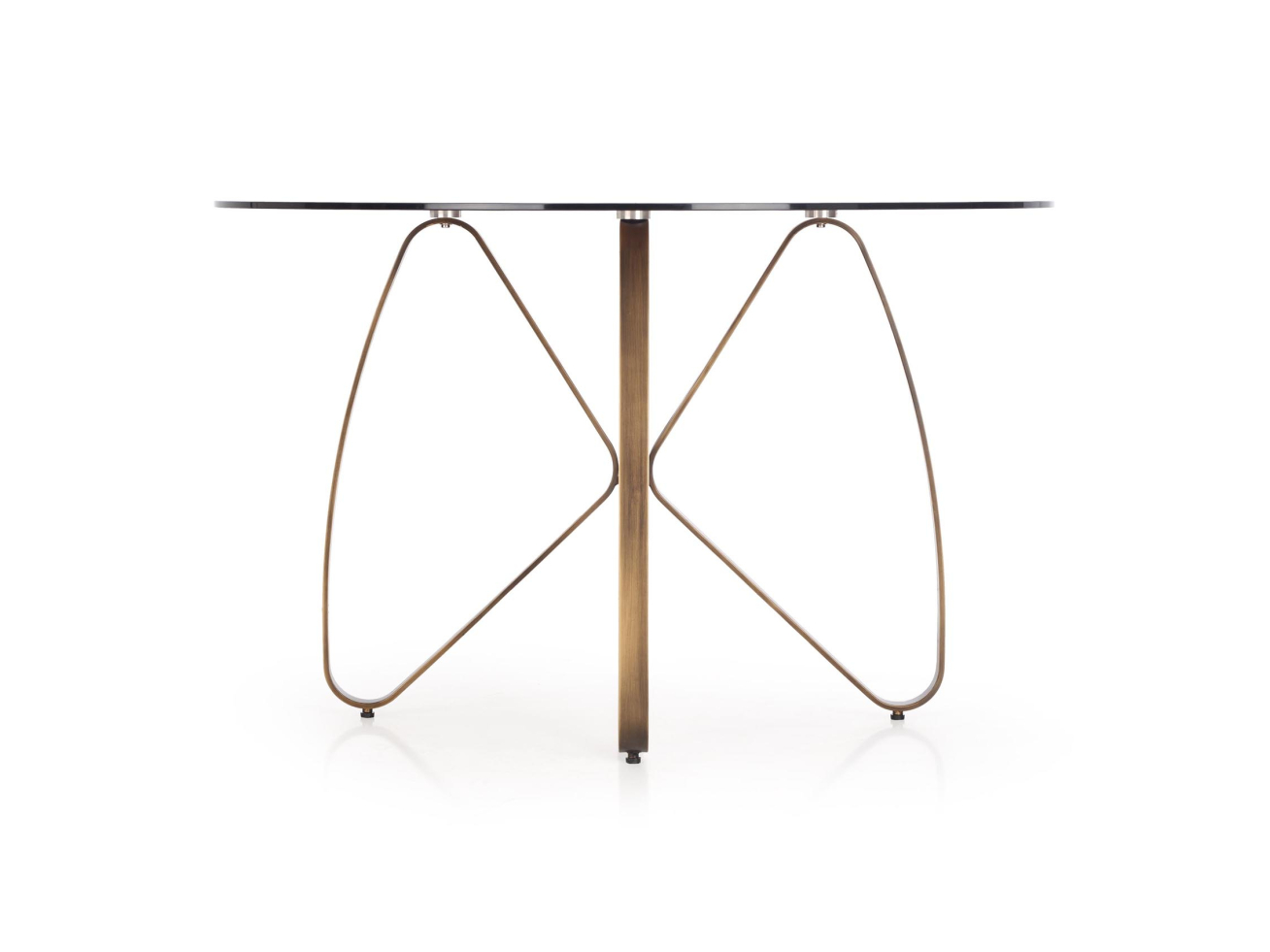 Apvalus stiklinis stalas LUNGO 3