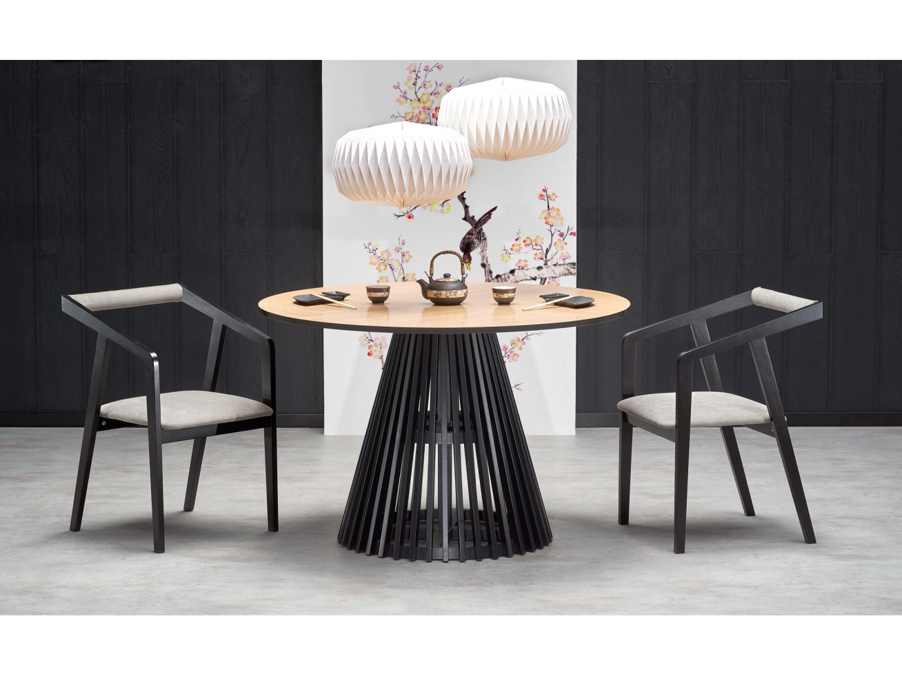 Apvalus stalas MIYAKI 1