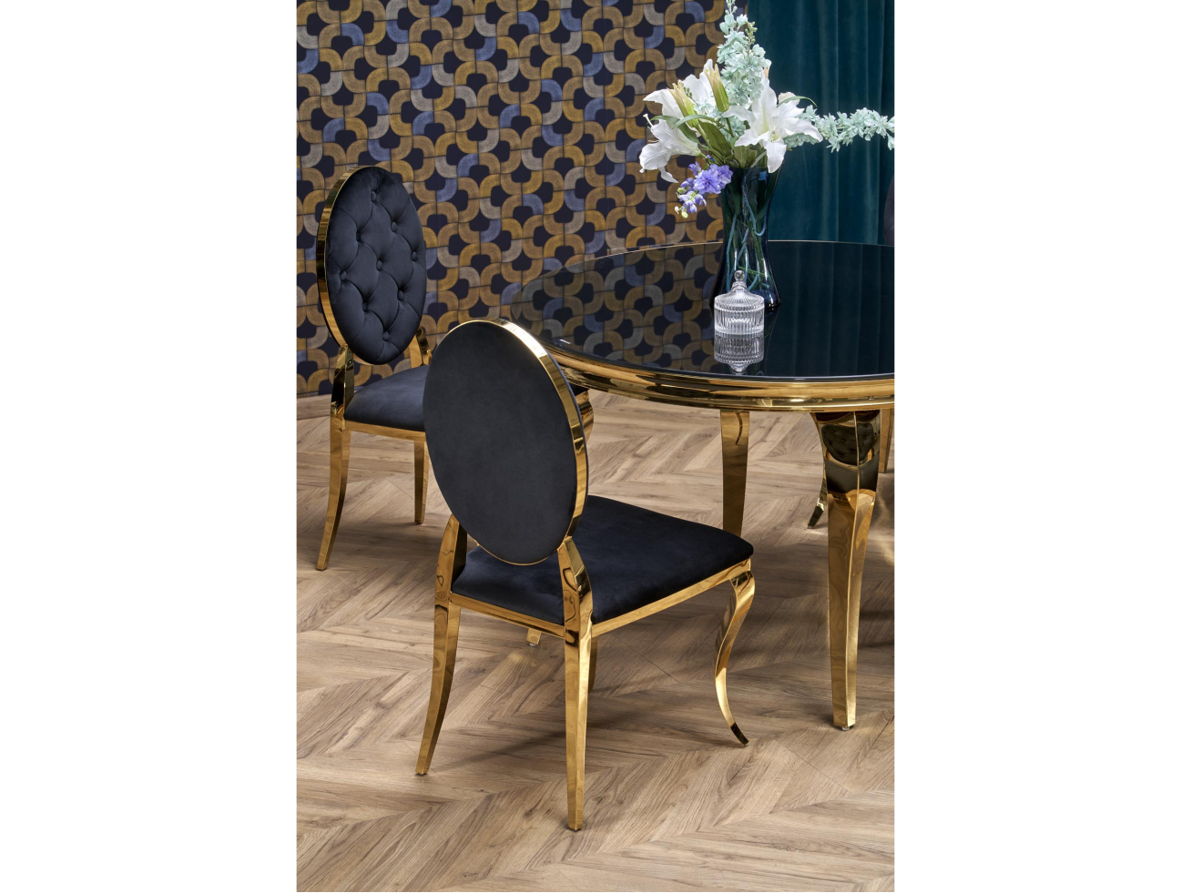 Apvalus stiklinis stalas REGINALD 2 1 Apvalus stiklinis stalas REGINALD 2 1