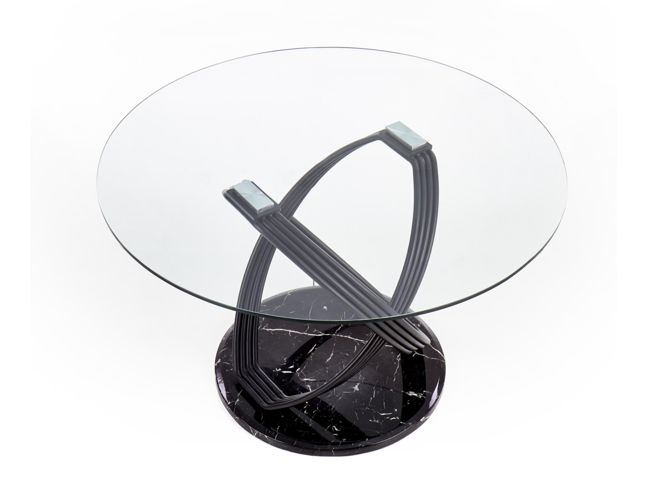 Apvalus stiklinis stalas OPTICO 8
