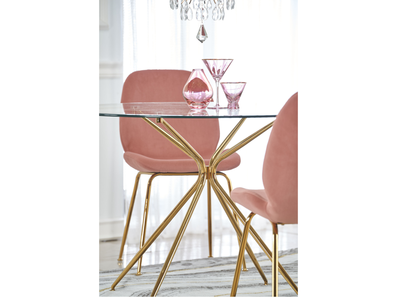 Apvalus stiklinis stalas RONDO 8 Apvalus stiklinis stalas RONDO 8