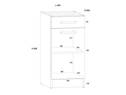 Apatinė spintelė KOR-03 S40-1SZ