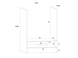 Apatinė spintelė KOR-07 S60-PK
