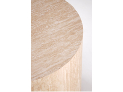 Apvalus kavos staliukas TRAVERTINO S