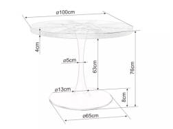 Apvalus stalas AMADEO 100