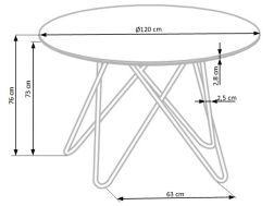 Apvalus stalas BONELLO