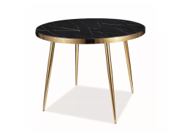 Apvalus stiklinis stalas CALVIN