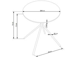 Apvalus stalas FONDI