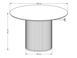 Apvalus stalas LOPEZ