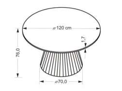 Apvalus stalas PIREUS