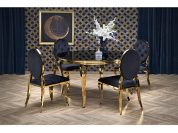 Apvalus stiklinis stalas REGINALD 2