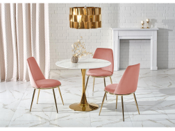 Apvalus stiklinis stalas CASEMIRO