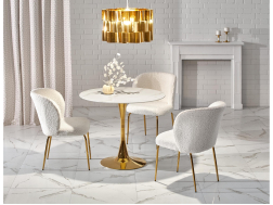 Apvalus stiklinis stalas CASEMIRO