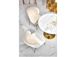 Apvalus stiklinis stalas CASEMIRO