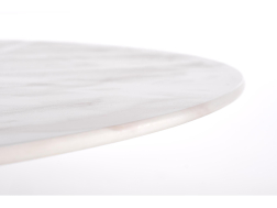 Apvalus stiklinis stalas CASEMIRO