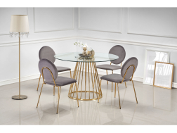 Apvalus stiklinis stalas LIVERPOOL