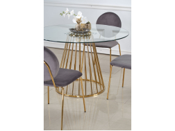 Apvalus stiklinis stalas LIVERPOOL