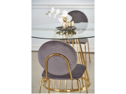 Apvalus stiklinis stalas LIVERPOOL