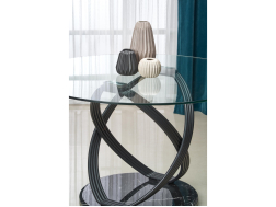 Apvalus stiklinis stalas OPTICO