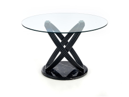 Apvalus stiklinis stalas OPTICO