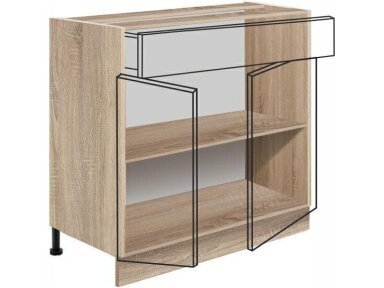 Apatinė spintelė (80cm) CRE-6D Apatinė spintelė (80cm) CRE-6D
