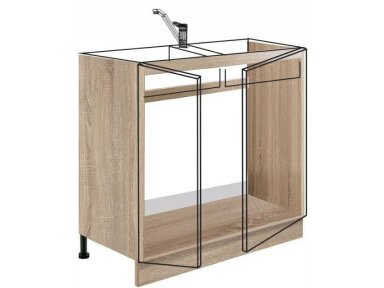 Apatinė spintelė kriauklei (80cm) GLO-12D