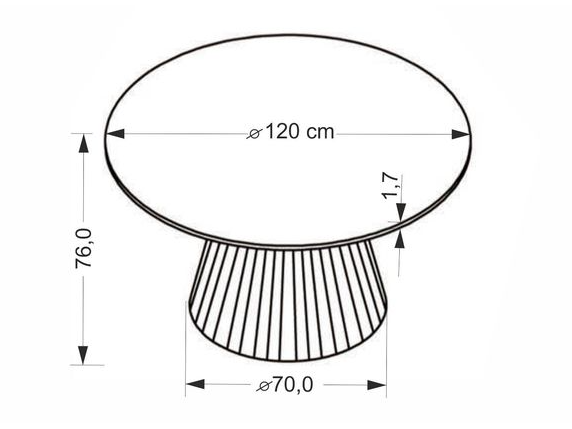 Apvalus stalas PIREUS 10 Apvalus stalas PIREUS 10