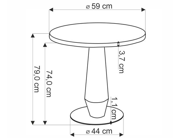 Apvalus stalas MOLINA 11