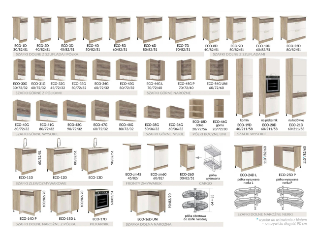 Apatinė spintelė (80cm) ECO-6D 8 Apatinė spintelė (80cm) ECO-6D 8
