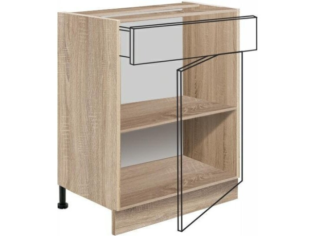 Apatinė spintelė (60cm) GLO-5D 1