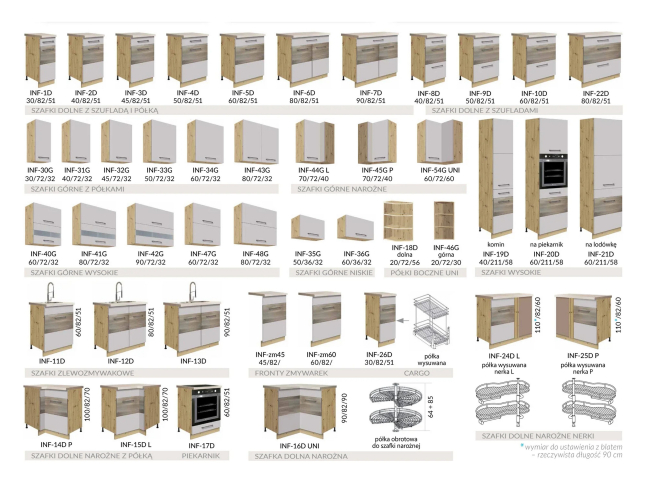 Apatinė spintelė (100cm) INF-14D 4 Apatinė spintelė (100cm) INF-14D 4