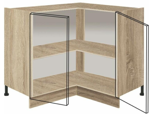 Apatinė spintelė kampinė (90cm) FL-16D 1