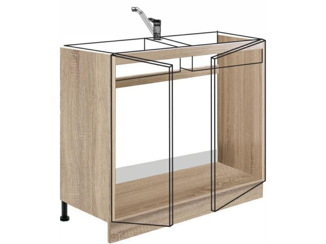 Apatinė spintelė kriauklei (90cm) FR-13D 1