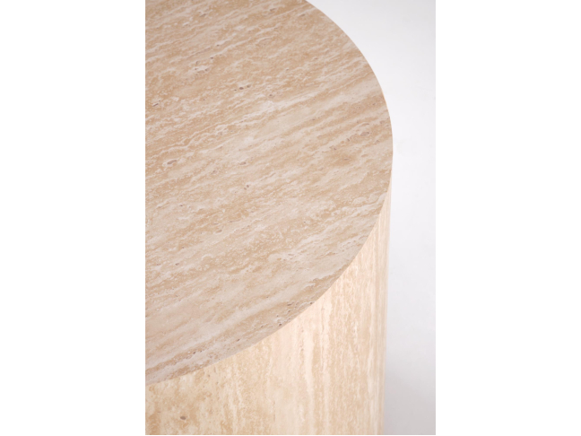 Apvalus kavos staliukas TRAVERTINO S 1