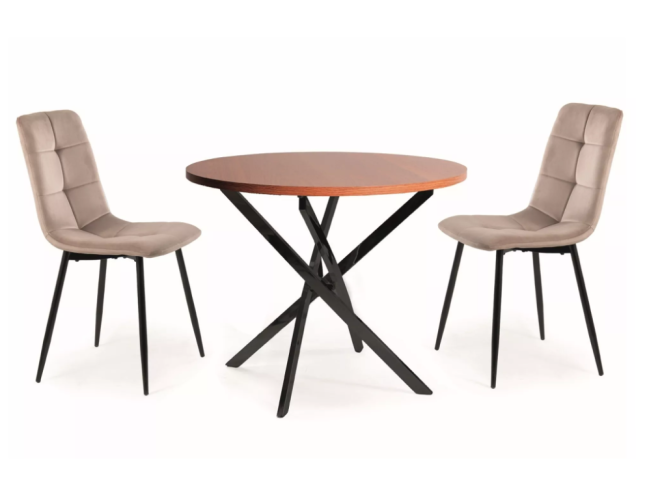 Apvalus stalas AGIS RIEŠUTAS 2