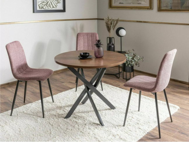 Apvalus stalas AGIS RIEŠUTAS