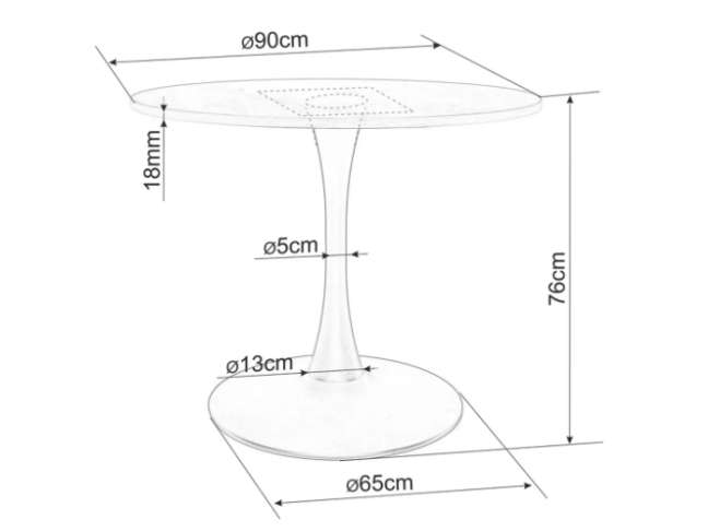 Apvalus stalas AMADEO II 4 Apvalus stalas AMADEO II 4