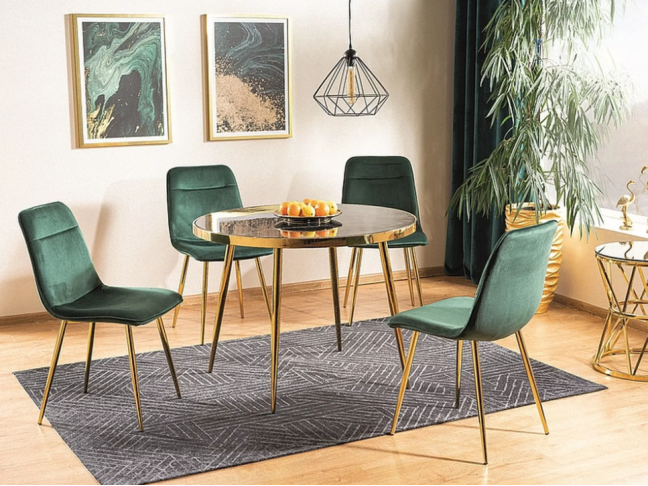 Apvalus stiklinis stalas CALVIN Apvalus stiklinis stalas CALVIN