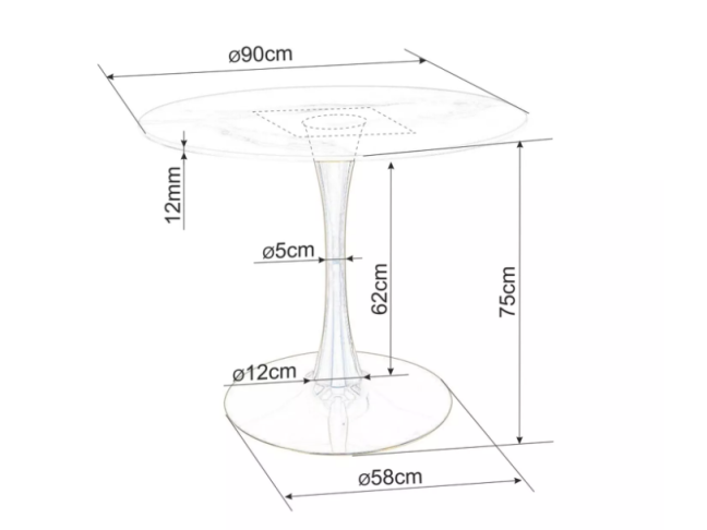 Apvalus stalas ESPERO 90 9 Apvalus stalas ESPERO 90 9